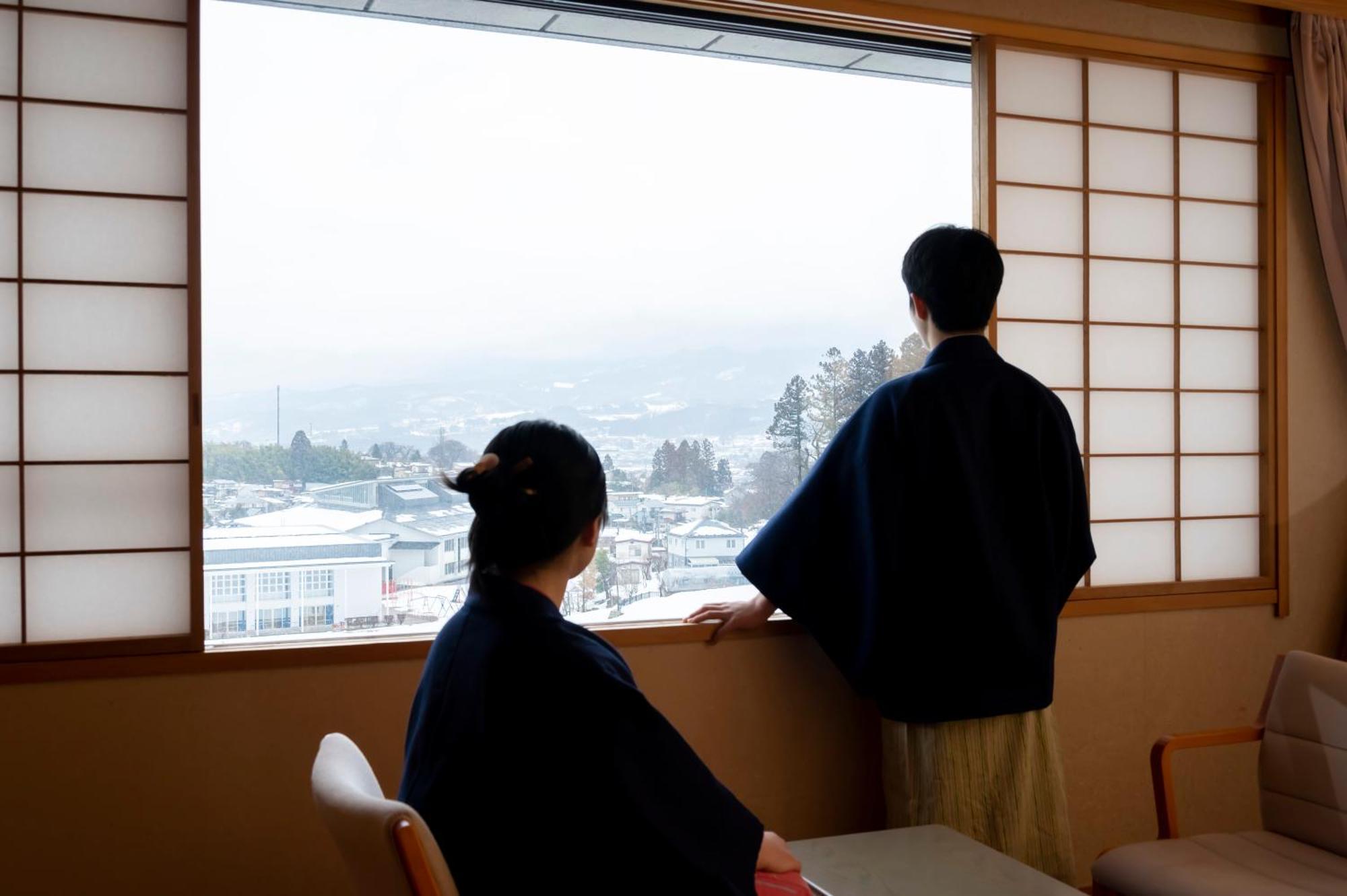Senkeien Tsukioka Hotel Kaminoyama Exteriér fotografie